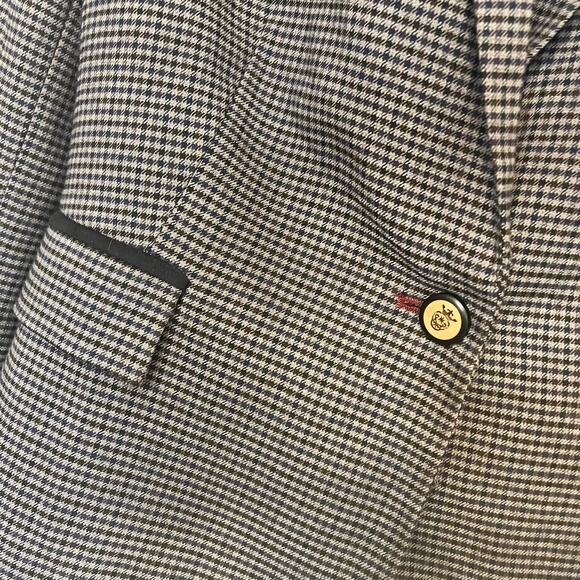 Massimo Fabbro Italy Plaid Elbow Sole Patch Blazer  Size Small - Picture 3 of 8